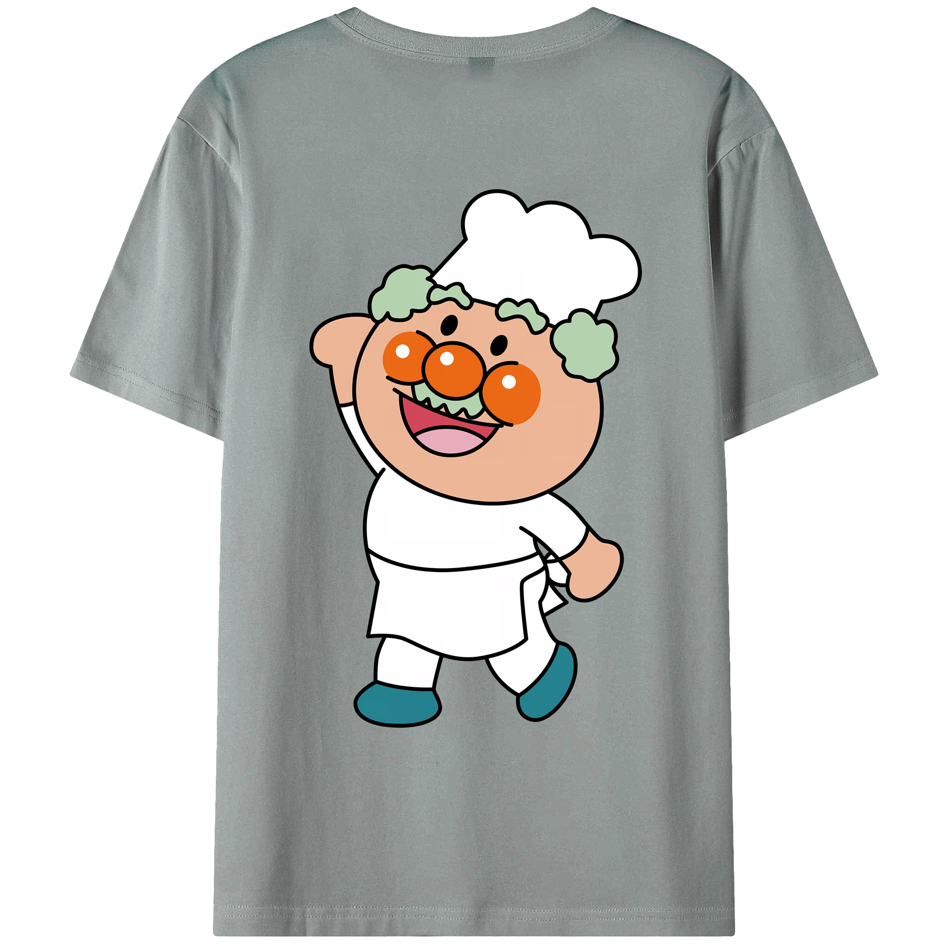 （画像用） アンパンマン Anpanman 綿100％ メンズ半袖Tシャツ（バックプリント） 通気性